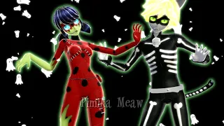 【MMD】Miraculous ☆ Zombie Bug & Scary Cat Transformations「FANMADE || Halloween」