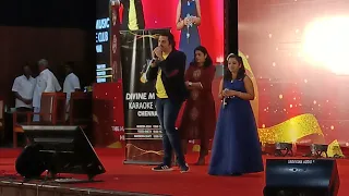 Wow Karthik & Neha Performance -  TMHSPMA Platinum Jubilee celebration at Kalaivanar Arangam🌹