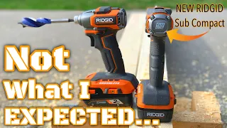 NEW Ridgid SubCompact Performance Tested and it's Not What I Expected