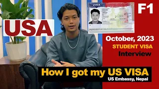 USA Visa Interview Experience ( US Student Visa F1 ) in Nepal. US Study Visa Application form Nepal