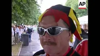 German and Portuguese fans ahead of match for 3rd place