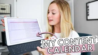HOW I PLAN, ORGANIZE, & SCHEDULE MY CONTENT FOR YOUTUBE (& my blog): A look at my content calendar