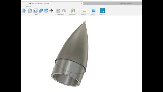 Making a Rocket Nose Cone with Fusion 360