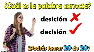 ¿Cuál es la palabra correcta?  | Elige la palabra correcta | Test de ortografía