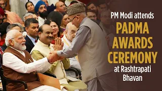 PM Modi attends Padma Awards ceremony at Rashtrapati Bhavan