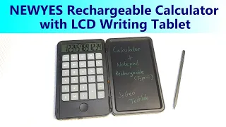 Newyes Rechargeable Calculator with LCD Writing Tablet Review
