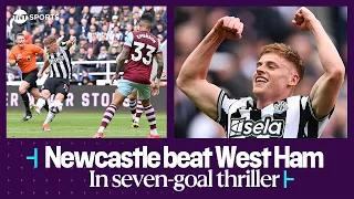 FULL-TIME SCENES at St James' Park as Newcastle beat West Ham in seven-goal thriller ⚫⚪