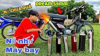 Thử gắn các loại pô tank lên chiếc dream 54zc của năm dinh và kết quả bất ngờ