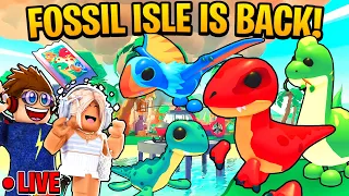 We Play the *NEW* FOSSIL ISLE UPDATE In Adopt ME!! LIVE *Roblox*