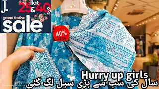 J.Junaid Jamshed Grand Festive Sale 2023 | Flat 40|جنید جمشید عید سیل لگ گی