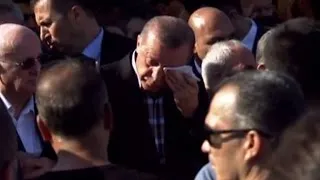 Erdogan breaks down in tears for friend killed in coup