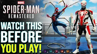 Marvel's Spiderman PC (2022) - Important TIPS & TRICKS Everyone Should Know Before Playing!