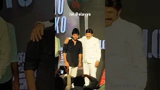 Anil Ravipudi Photo with Balayya at Bhagavanth Kesari Success Meet #balakrishna #anilravipudi