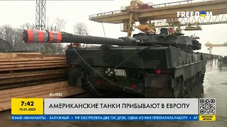 Американские танки Abrams уже прибывают в Европу