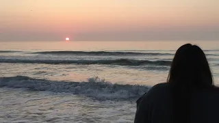 Sunrise to Sunset On The Beach at North Padre Island, Texas