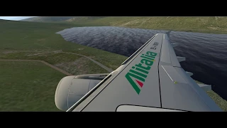 Airbus A319 X-PLANE 11INSANE ATC FAROE ISLANDS AIRPORT