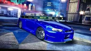 Need for speed carbon Nissan Skyline GTR R34 all body kits