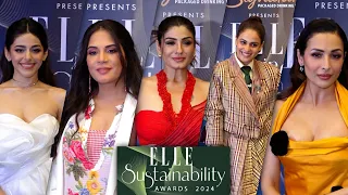 From Malaika Arora To Alaya F, Bollywood Beauties At The Elle Sustainability Awards 2024
