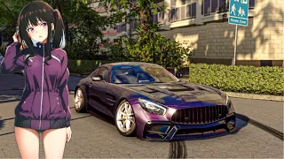 CARX STREET MOBILE - SUNSET TOUR MERCEDES BENZ AMG GT GAMEPLAY (4k)