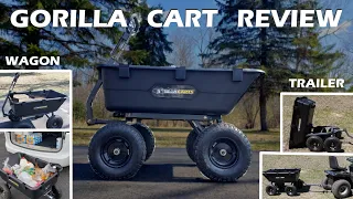 Gorilla Cart - Review 1,200lb Wagon/Wheelbarrow/Trailer - GOR866D Heavy-Duty Garden Dump