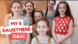 Mom of 10 ❤️ Q&A with my 5 daughters! 🥰