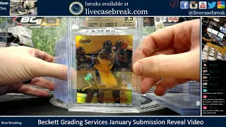 4 Black Labels! January Submission Beckett Grading Services Reveal Video