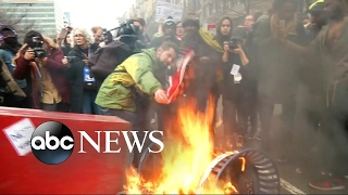 Inauguration Day Protesters Clash in the Streets of DC