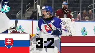 SLOVENSKO VS LOTYŠSKO MAJSTROVSTVÁ SVETA V HOKEJI 2022 U20