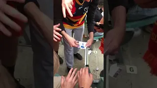 Opening footy cards at the MCG with CromArmy