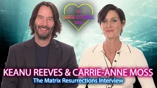 Keanu Reeves and Carrie-Anne Moss interview - The Matrix Resurrections! Neo and Trinity, Matrix 5