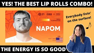 REACTION to NaPoM 🇺🇸 I GRAND BEATBOX BATTLE 2021: WORLD LEAGUE I Solo Elimination + The Earthquake 😅