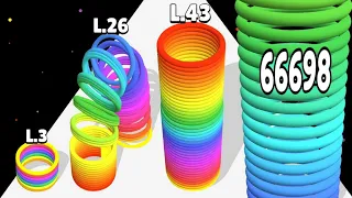 Slinky Hop Run 3D New Update ASMR Gameplay #asmrgameplay #satisfyingasmr