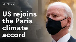 US rejoins Paris Climate accord - to reach net zero carbon emissions by 2050