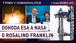 Týden v kosmonautice 2024/20 - Dohoda ESA a NASA o Rosalind Franklin