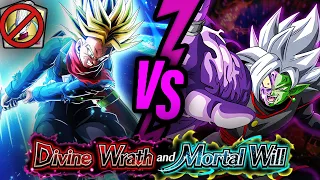 NO ITEMS! Extreme Class Vs. Sword of Hope Trunks - Divine Wrath and Mortal Will (DBZ Dokkan Battle)