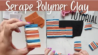 HOW TO MAKE POLYMER CLAY EARRINGS | POLYMER CLAY SERAPE TECHNIQUE | DIY CLAY EARRINGS TUTORIAL