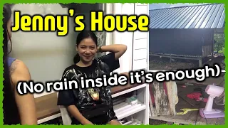 Jenny's house in the rain~ Two generation single Mom's life in Thailand massage shop (QCT 15th 2021)