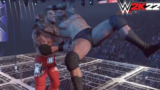 WWE 2K22 Randy Orton'11 VS. Edge'09 - One On One Match - Hell In a Cell Match