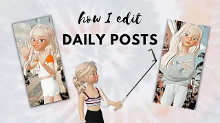 🌸⚡️ How I edit *Daily Posts* for ZEPETO ||  Tutorial ⚡️🌸