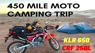 Goblin Valley Moto Camping Trip - Honda CRF 250L - KLR 650