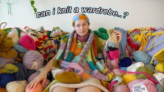 I tried to knit a wardrobe in few days..