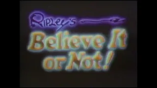 'Ripley's believe it or not' 1983, W original commercials!!