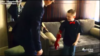 Robert Downey Jr. Presents Young Fan With A Bionic Arm0:37