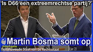 Martin Bosma 'Volgens mij is D66 een extreemrechtse partij' v Joost Sneller  - Tweede Kamer