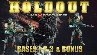 War Commander Holdout Event Bases 1-2-3 Free Repair / Bonus 7m Repair.