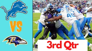 Baltimore Ravens vs. Detroit Lions Full Highlights 3rd QTR | NFL Week 7, 2023