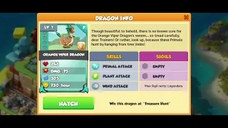 Orange Viper Dragon|| Primal Dragon|| Dragon Mania Legends||