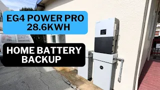 EG4 Power Pro 28.6kWh + Luxpower 12k (EG4 18K). Home battery backup installation.