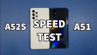 Samsung A52S 5G vs Samsung A51 Speed Test