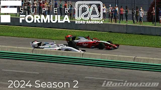 Super Formula Road America Season 2 2024 (Road to 2k Irating)